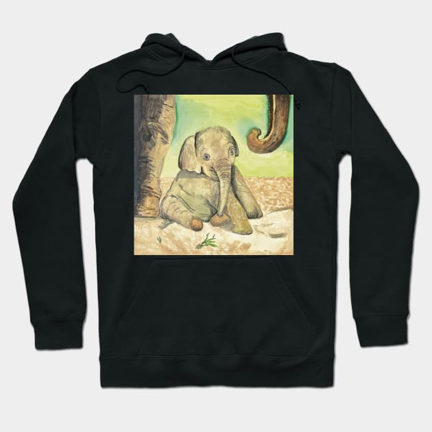 Baby Elephant Hoodie by ElizaC